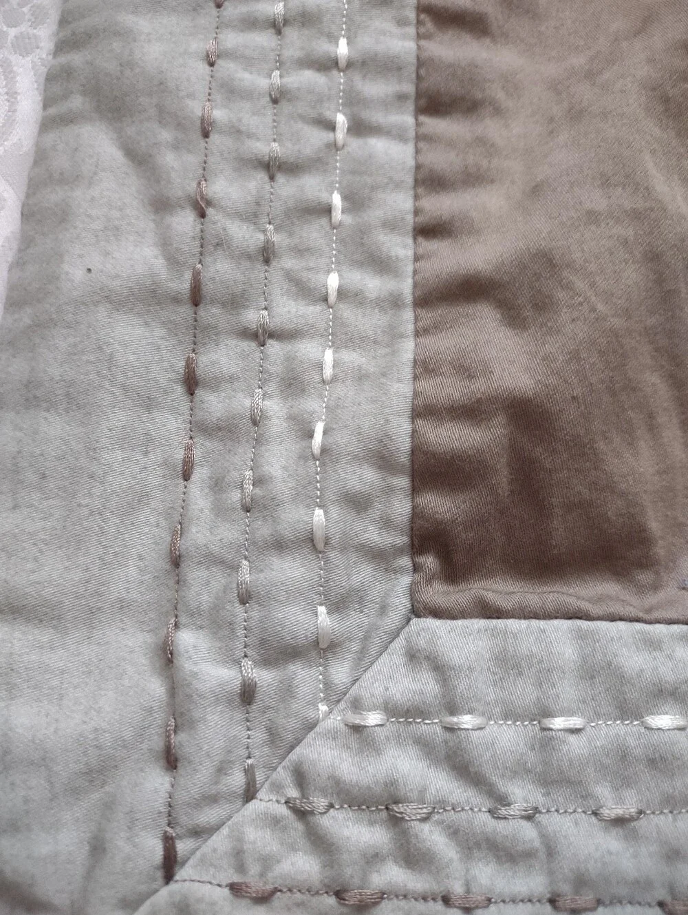Luxury Home 3 Pillow Shams Cotton Stitched Decorated